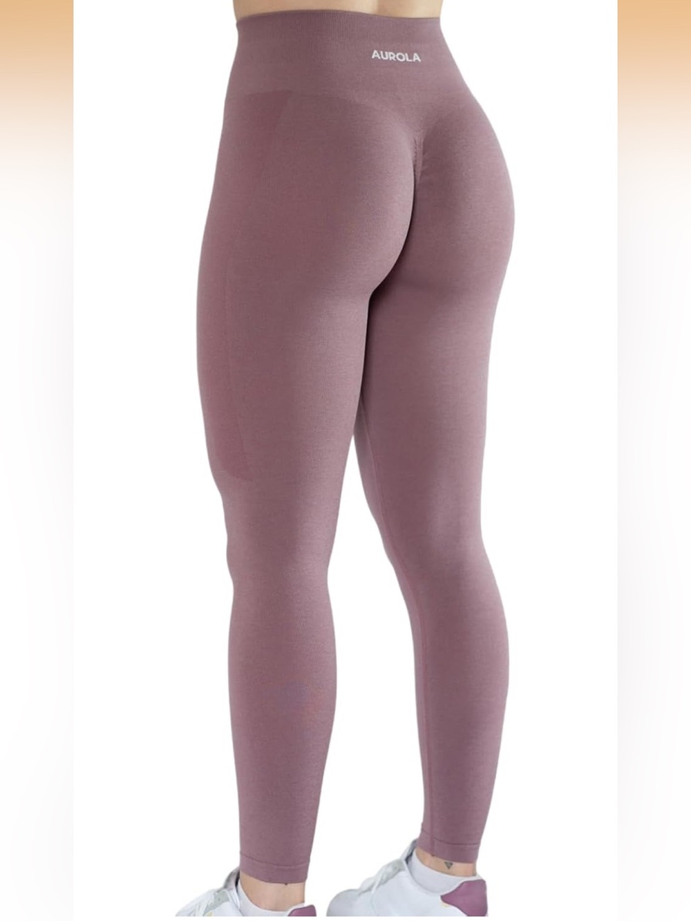 AUROLA High-Waist Seamless Leggings - “Old Rose”